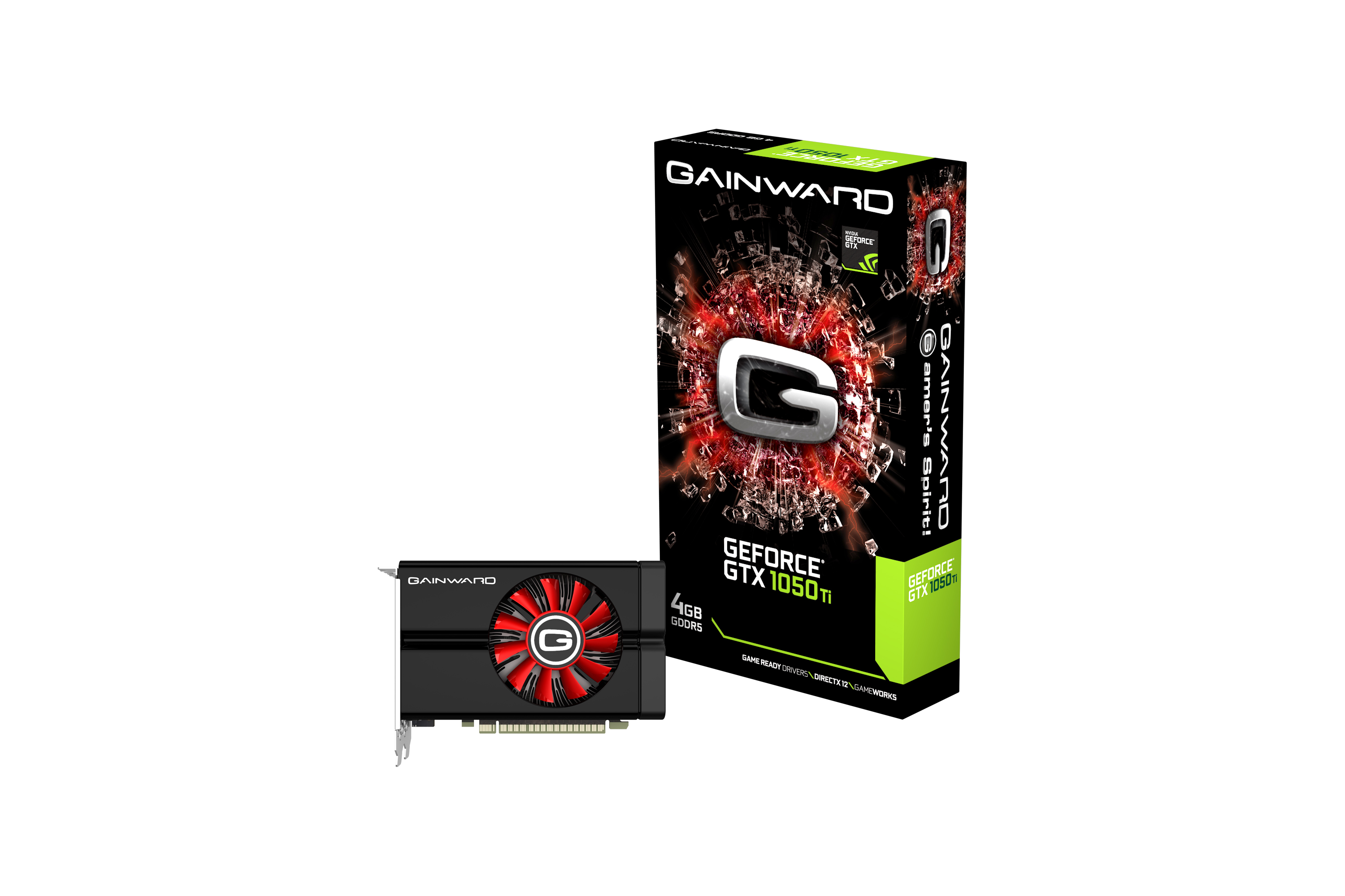 Gainward GTX1050 Ti 4GB DVI/HDMI/DP DDR5 retail (3828)