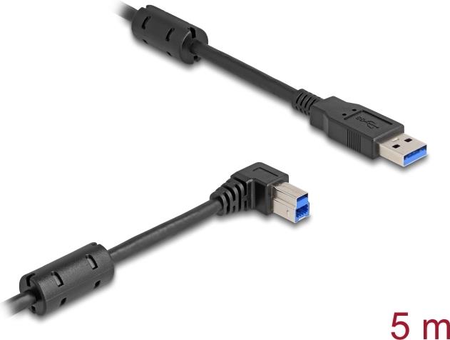 Delock 81111 USB 3.0 Kabel A Stecker auf B Stecker 90° rechts 5 m (81111)