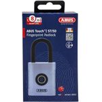 ABUS ABVS62581 Vorhängeschloss 50 mm Silber Fingerabdruckschloss (ABVS62581)