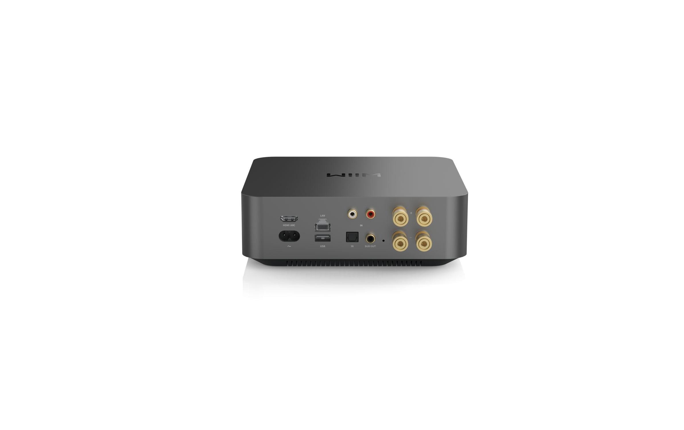 WiiM Amp Pro Multiroom-Streaming-Verstärker 120 W Dark Gray