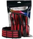 CableMod Pro ModMesh 12VHPWR Cable Extension Kit - schwarz/rot (CM-PCAB-16P3KIT-NKKR-3PK-R)