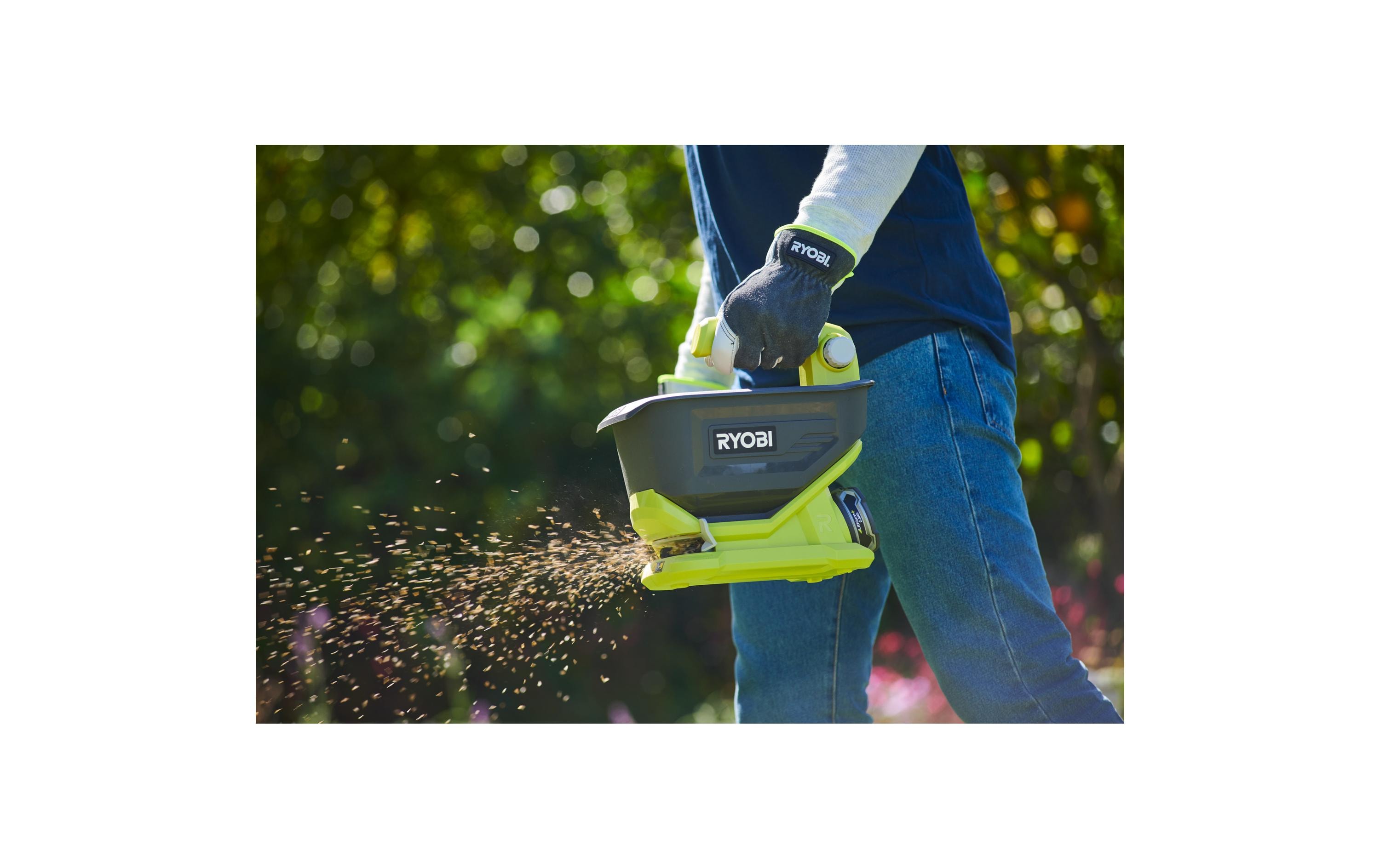 Ryobi OSS1800 18V Akku-Universalstreuer 2,5–3,5 m Schwarz, Grün