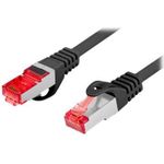Lanberg Patchkabel CAT.6 S/FTP LSZH CU Fluke Zert. sw (PCF6-10CU-0025-BK)