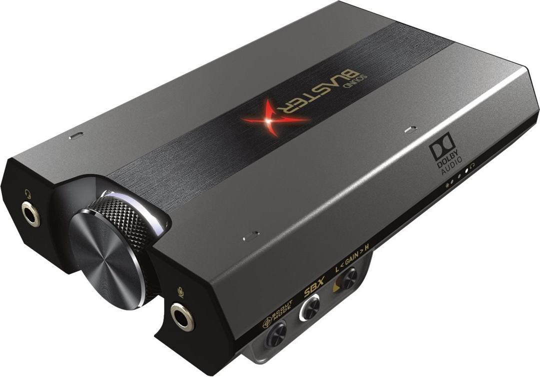 Creative Sound BlasterX G6 Externe USB-Soundkarte 7.1 HD Gaming DAC 32-Bit/384 kHz