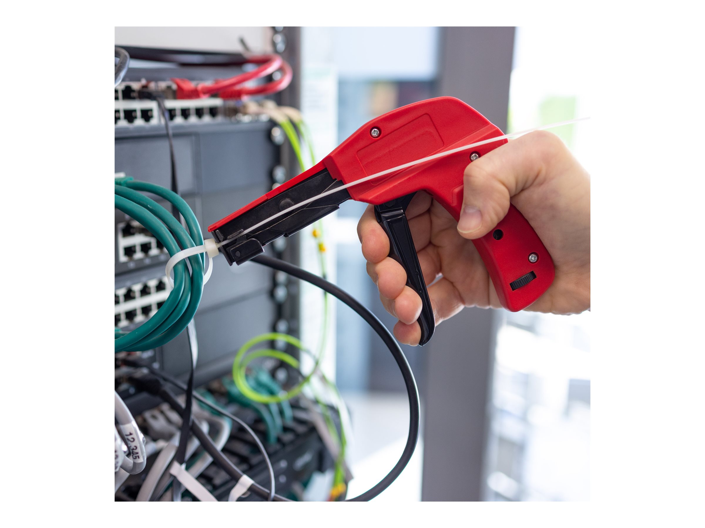 InLine Kabelbinder-Spannwerkzeug Schwarz, Rot