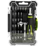 Goobay Schraubendreher-Set mit 26-tlg. Bitsatz - Werkzeug-Set für feinmechanische Schraub (77840)