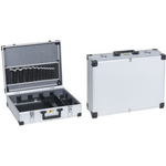 allit Werkzeugkoffer AluPlus Tool >L< 44-1, silber unbestückt, Alu-Rahmen mit L-Profil, stabile, abschließbare - 1 Stück (425200)