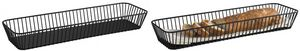 APS Brot- und Obstkorb URBAN GN 2/4, 530 x 162 mm aus schwarzem Metall, Maße: (B)530 x (T)162 x (H)75 mm, - 1 Stück (30416)