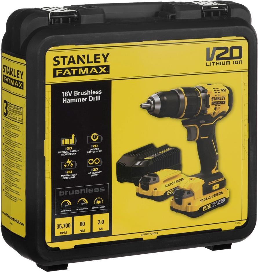 STANLEY SFMCD721D2K Akku-Bohrer 18V (FMCD721D2K-QW)