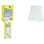 Rapid Klebepatrone Keramik, 12 mm Durchmesser, kurz Farbe: weiß, perfekt für Keramik, Fliesen, Fayence & - 1 Stück (40107359)