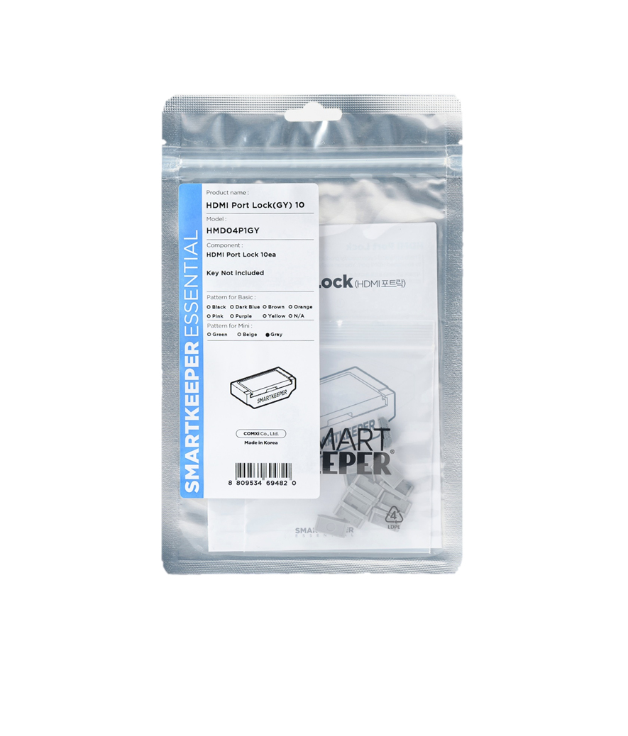 SmartKeeper HMD04P1GY Schnittstellenblockierung HDMI Grau 10 Stück