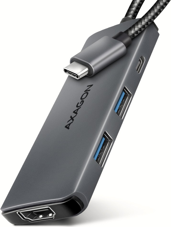 AXAGON HMC-5H8K 2x USB-A, 1x USB-C, 8K HDMI, USB 3.2 Gen 1 hub, PD 100W, 15cm USB-C cable (HMC-5H8K)