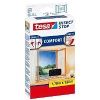 tesa Fliegengitter COMFORT für Fenster, 1,70 m x 1,80 m waschbar bis 30 Grad, UV-beständig, einfaches Anbringen und (55914-00021-00)