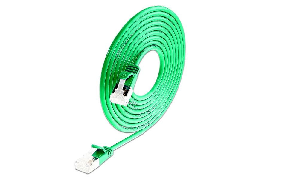 Wirewin PKW-LIGHT-STP-K6A 2.0 GN Cat 6a U/FTP Patchkabel 2 m Grün