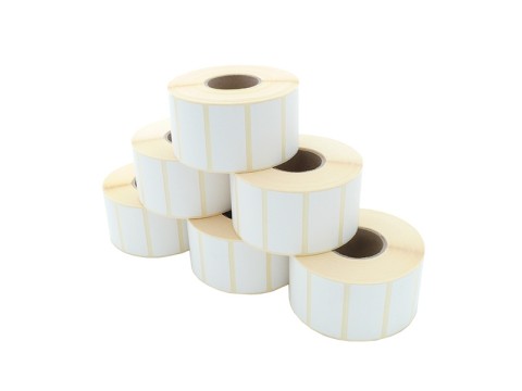 ARTDEV Etikettenrolle Thermodirekt 50 x 25 mm Kern 40 mm D105 mm 1760 Etiketten permanent