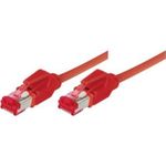 Patchkabel S/FTP, PiMF, Cat 6, rot, 2,0 m halogenfrei, mit Draka-Kabel und Hirosesteckern TM21 (bisherige Bezeichnung S/STP) (71802R)