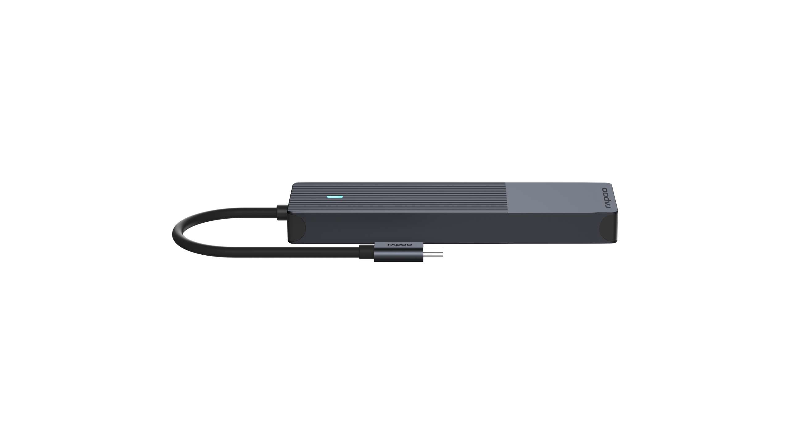 Rapoo UCM-2002 USB-C Dockingstation HDMI RJ-45 USB 3.2 Gen 1 Grau