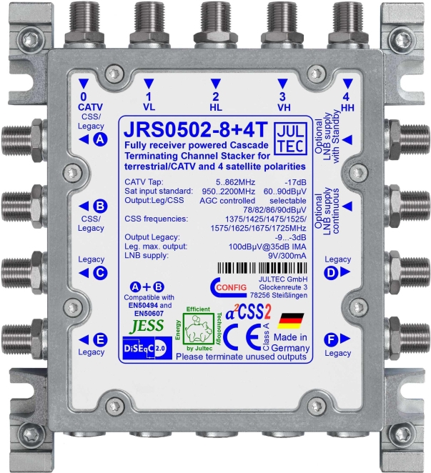 Jultec Einkabelumsetzer JRS0502-8+4T5 auf 2/8UB+4 (JRS0502-8+4T)