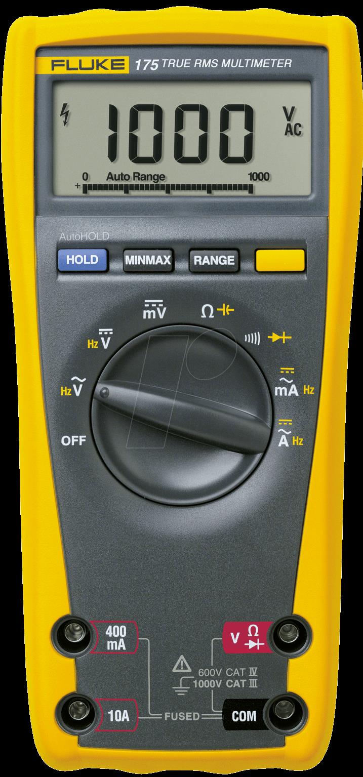 Fluke Corporation 175 Hand-Multimeter digital CAT III 1000 V IV 600 V Anzeige Counts (1592901)