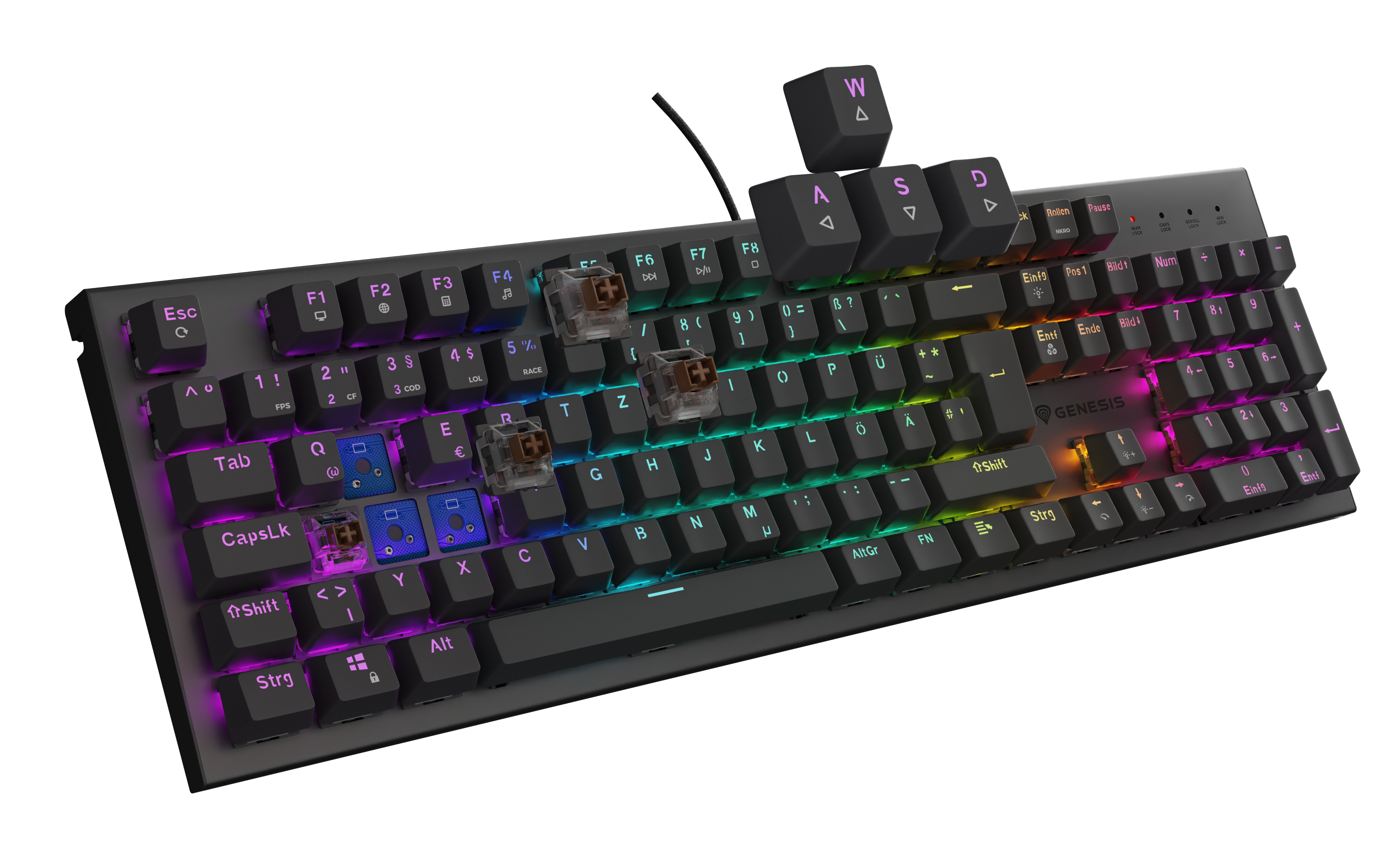 Genesis Thor 303 Mechanische Tastatur RGB QWERTZ Schwarz