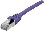 EXERTIS CONNECT Patchkabel S/FTP (PiIMF), Cat 6A (EIA/TIA), violett, 25,0 m Patchkabel mit besonders