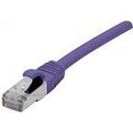 Patchkabel S/FTP (PiIMF), Cat 6A (EIA/TIA), violett, 25,0 m Patchkabel mit besonders schmalem Knickschutz (858525)