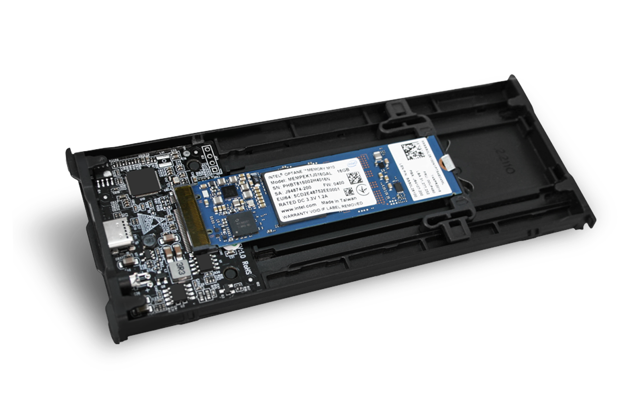 ICY Dock ICYNano MB861U31-1M2B M.2 NVMe SSD-Gehäuse USB 3.2 Gen 2 Schwarz
