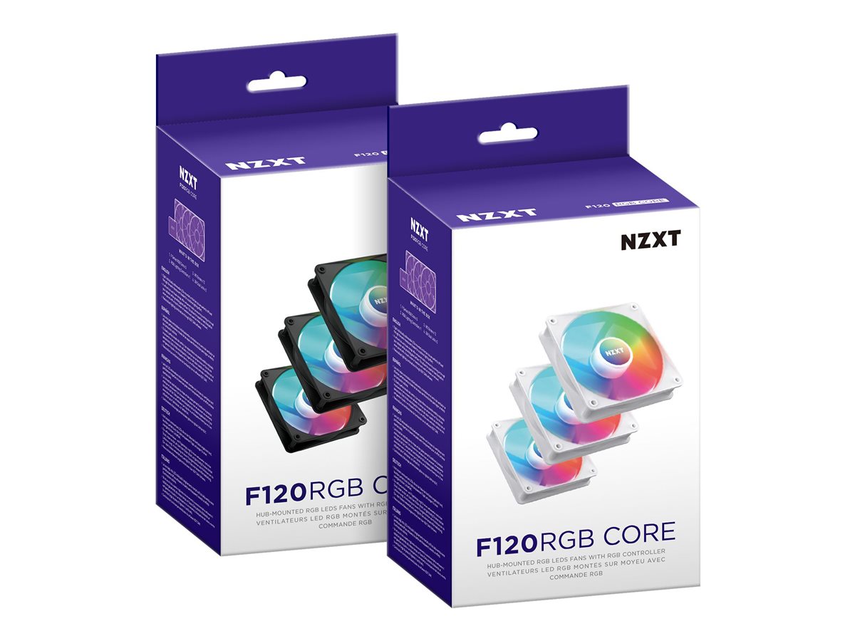 NZXT F Series F120 RGB Triple Pack 120 mm Gehäuselüfter Mattschwarz