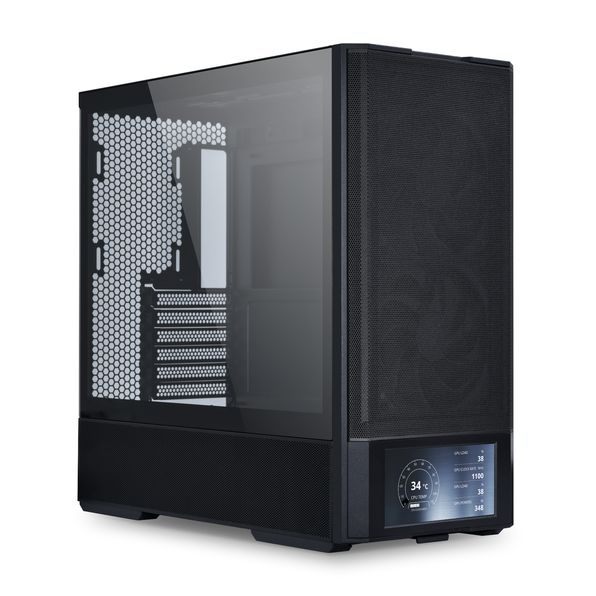 Lian Li LANCOOL 207 Digital Midi-Tower PC-Gehäuse ATX Tempered Glass Schwarz