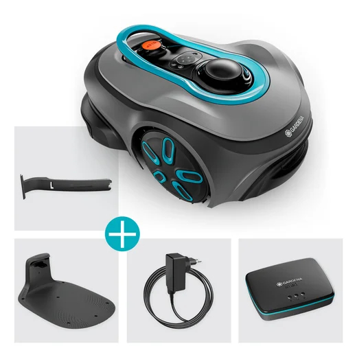 Gardena smart SILENO free Mähroboter 1200 m² Set Grau