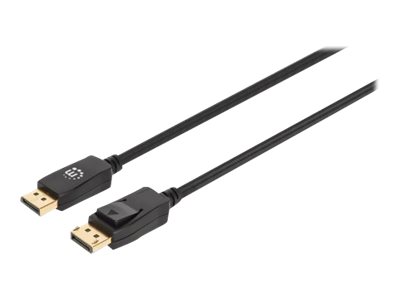 Manhattan DisplayPort 1.4 Kabel 8K@60Hz 4K@120Hz 2 m Schwarz