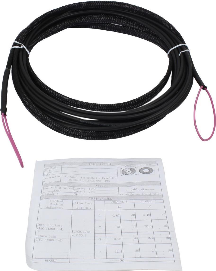 Synergy 21 S217073 Glasfaserkabel 40 m 8x LC U-DQ(ZN) BH OM4 Schwarz - Violett (S217073)