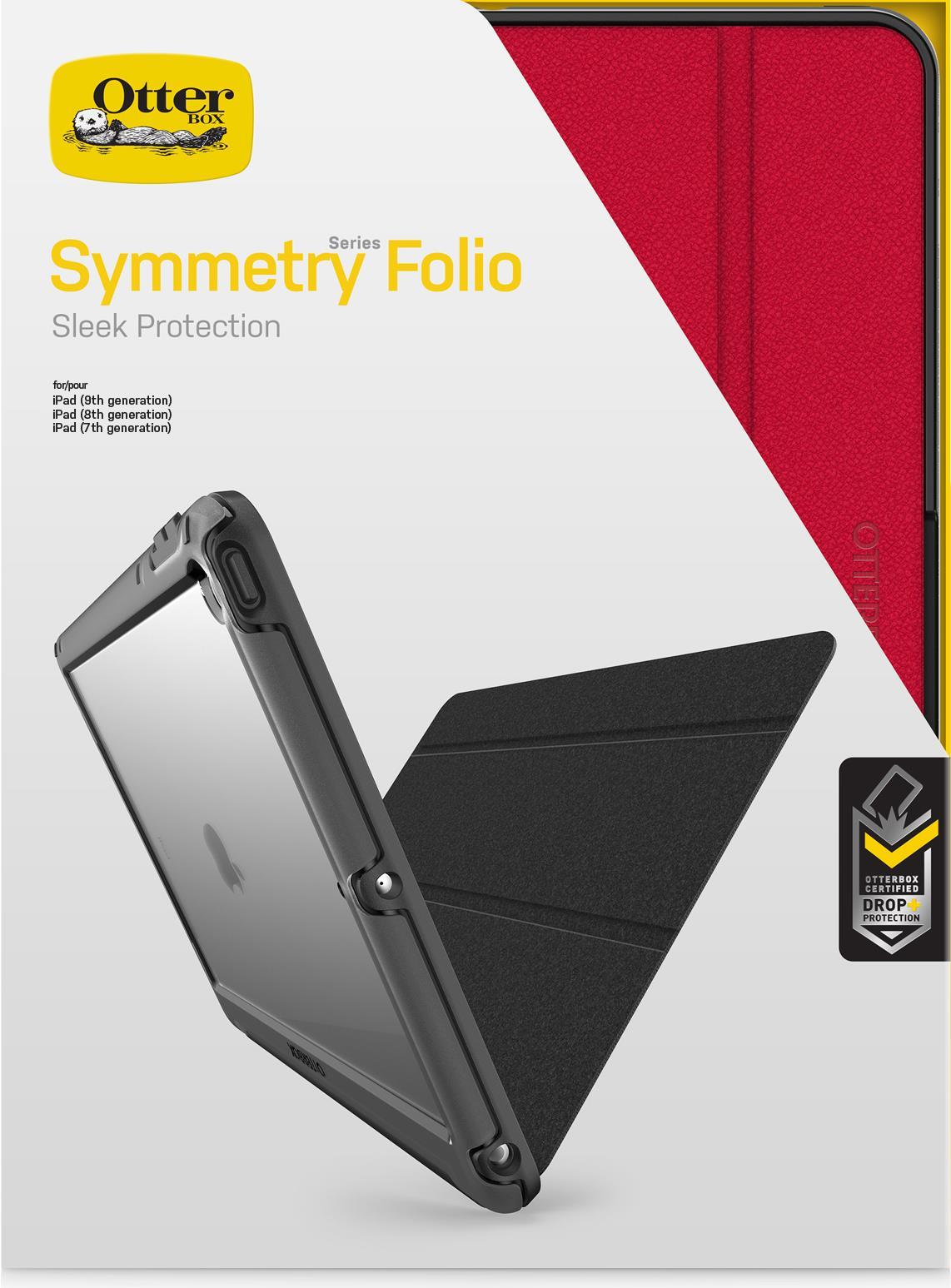 OtterBox Symmetry Folio Hülle für Apple iPad 7th/8th/9th gen rot (77-86736)