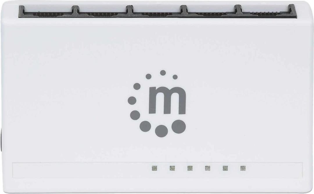 Manhattan 5-Port Fast Ethernet Switch 5 x 10/100 Weiß