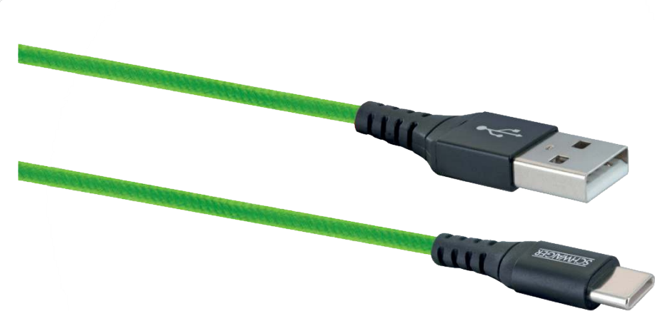 Schwaiger LPRO520 501 USB Kabel 1,2 m USB 3.2 Gen 1 (3.1 Gen 1) USB A USB C Grün (LPRO520501)
