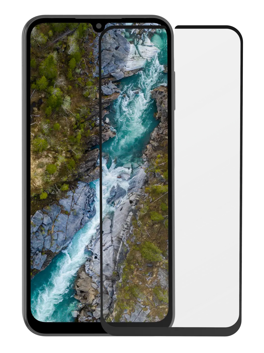 dbramante1928 Eco-shield Displayschutzfolie für Samsung Galaxy A15 Gehärtetes Glas (9H) Schwarz