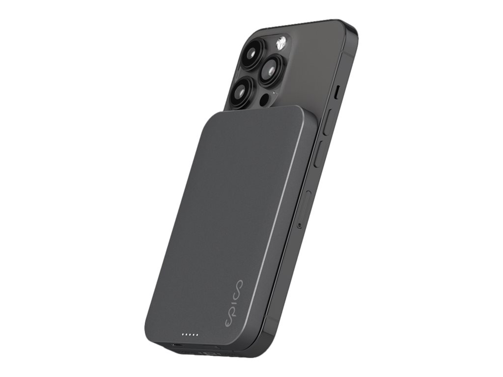 Epico Power Bank Aluminium Magnetic 5000 mAh 15 W Space-grau