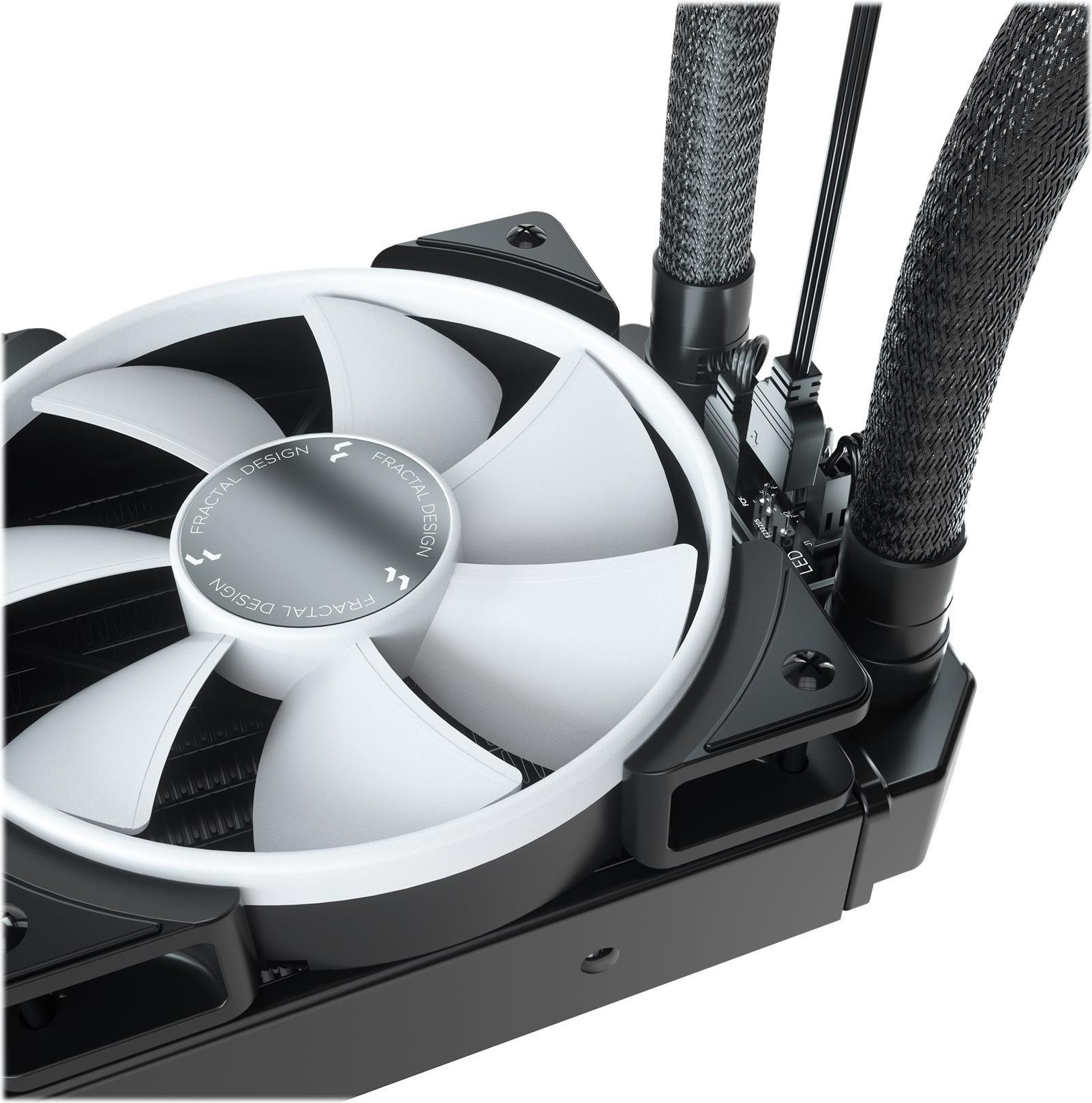 Fractal Design Celsius+ S24 Prisma AiO-Wasserkühlung 240 mm 2x Prisma AL-12 PWM ARGB Schwarz