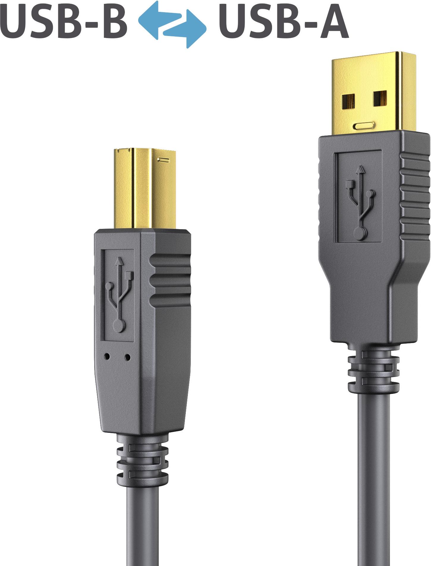 PureLink DS2000-150 USB 2.0 Aktivkabel USB-A auf USB-B 15 m Schwarz