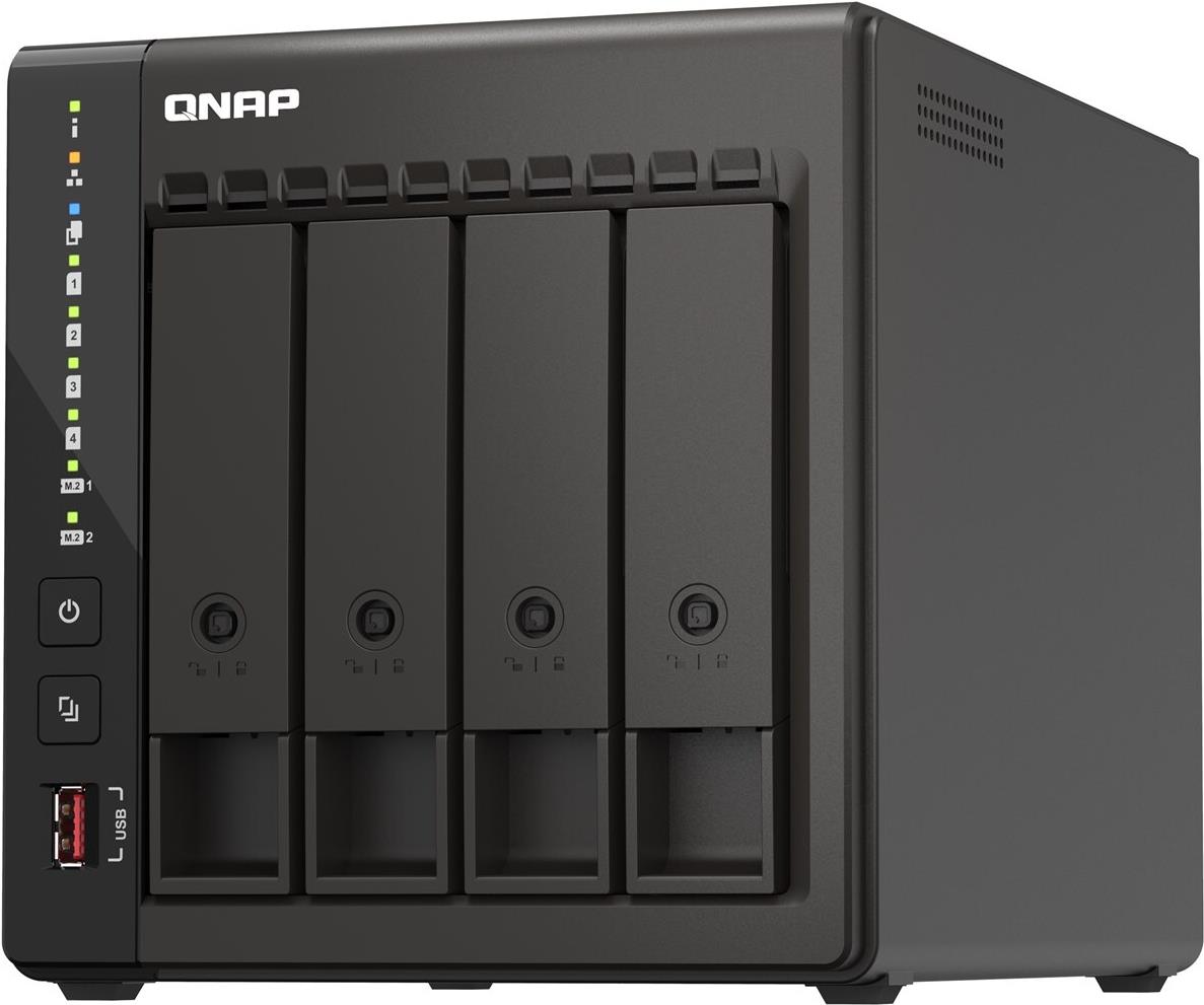 QNAP TS-453E 4-Bay NAS Intel Celeron J6412 8 GB RAM Schwarz