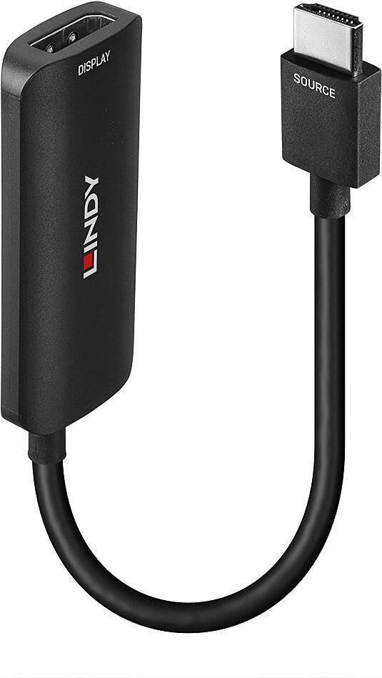 Lindy Videoadapter HDMI männlich zu DisplayPort, Mikro-USB Typ B (nur Strom) weiblich (38327)