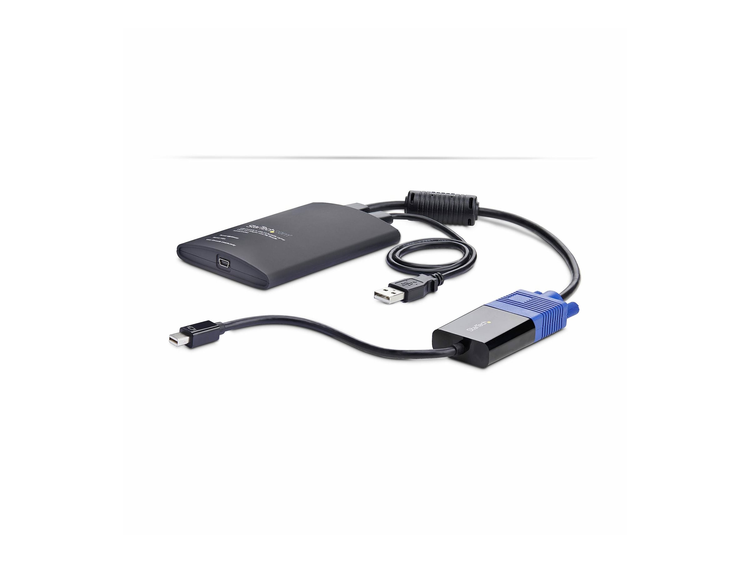 StarTech.com Laptop Crash Cart Adapter, USB/VGA/Mini DisplayPort KVM-Konsole, 1920 x 1200 Pixel, Schwarz