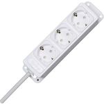Kopp Steckdosenleiste ohne Schalter 3fach Arktis-Weiß Schutzkontakt 127494010 (127494010)