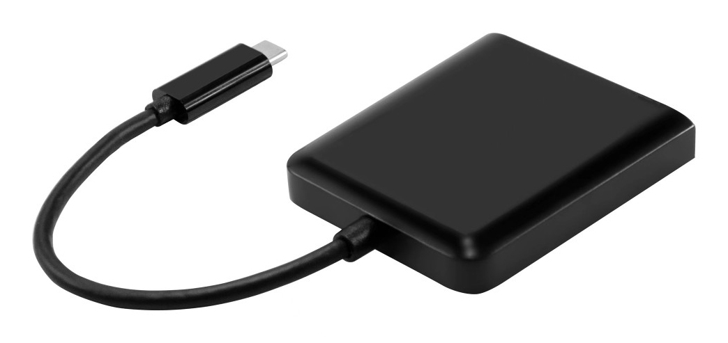 Techly USB-C auf 2x HDMI 4K Adapter 0,15 m Schwarz