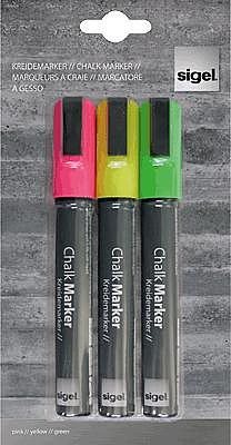 SIGEL GL182 - Grün - Pink - Gelb - Schwarz - Grün - Pink - Gelb - Schwarz - Meißel (GL182)