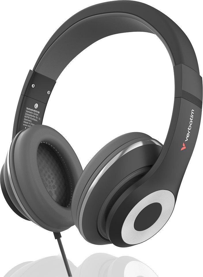 Verbatim TruSound USB-C Headset 30198 mit Inline-Mikrofon Ohrumschließend Schwarz