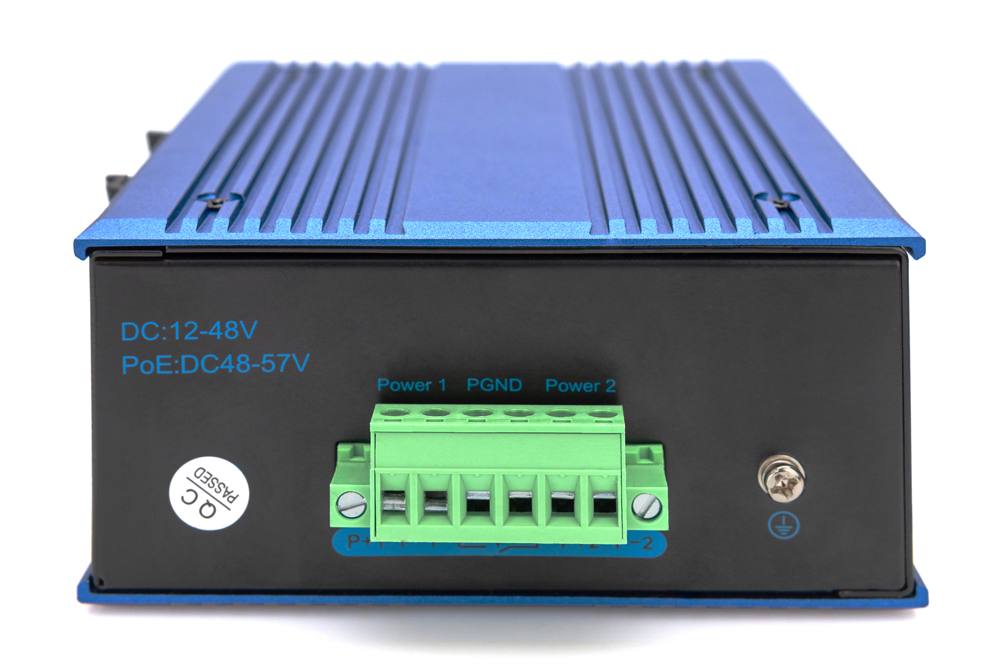 Digitus DIGITUS DN-651132 Industrie-Ethernet-Switch 8 Ports 1,8 Gbps Schwarz, Blau