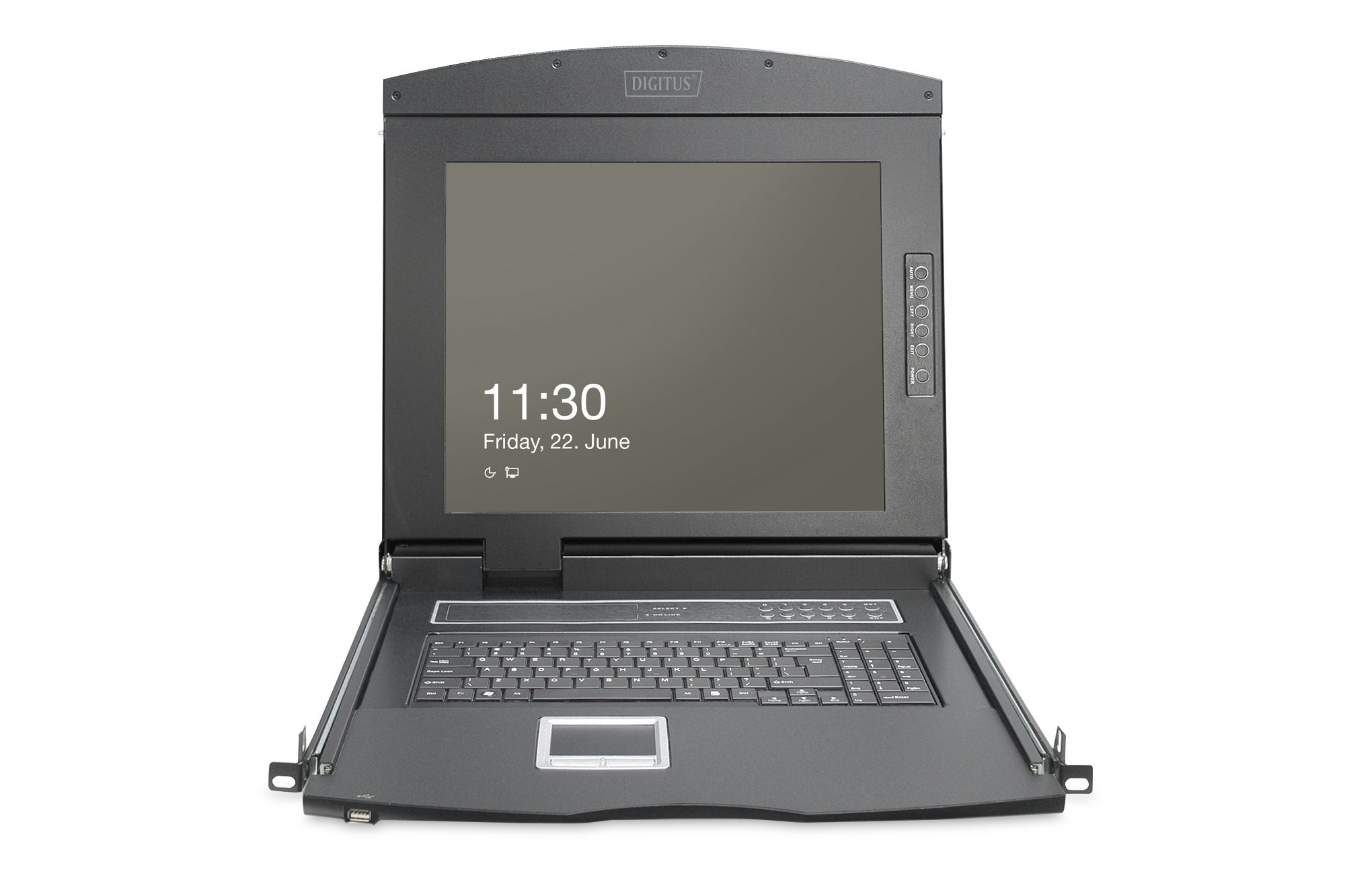 Digitus KVM-Konsole DS-72221-6GE 19" 8-Port HDMI Full HD 1U Rack Schwarz