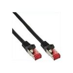 InLine® Patchkabel, S/FTP (PiMf), Cat.6, 250MHz, PVC, CCA, schwarz, 1m (76111S)