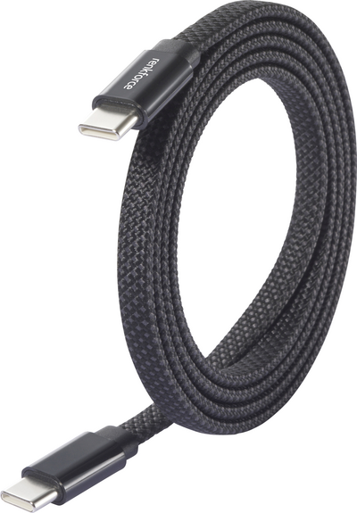 Renkforce USB-Kabel USB 2.0 USB-C Stecker Stecker Schwarz mit magnetischer (RF-6871990)